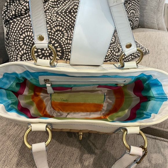COACH Basket Weave Bag - Picture 8 of 9